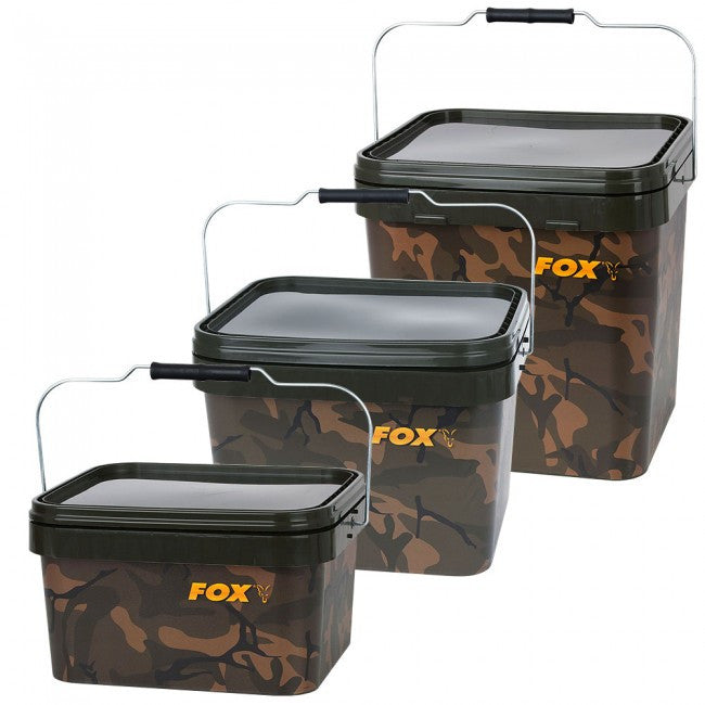 Fox Camo Square Buckets - Vale Royal Angling Centre