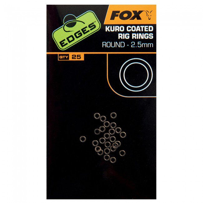 Fox EDGES™ Kuro Coated Rig Rings - Vale Royal Angling Centre