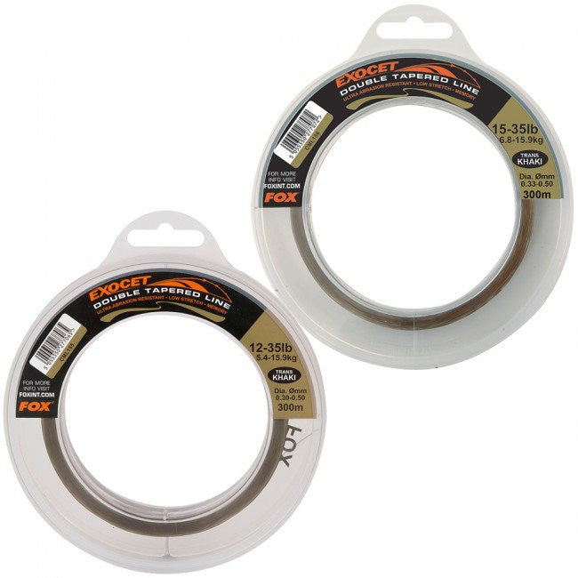 Fox Exocet Double Tapered Trans Khaki Line - Vale Royal Angling Centre