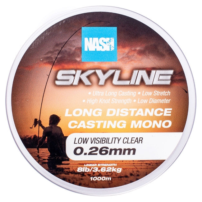 Nash Skyline Low Visibility Clear Mono 1000m