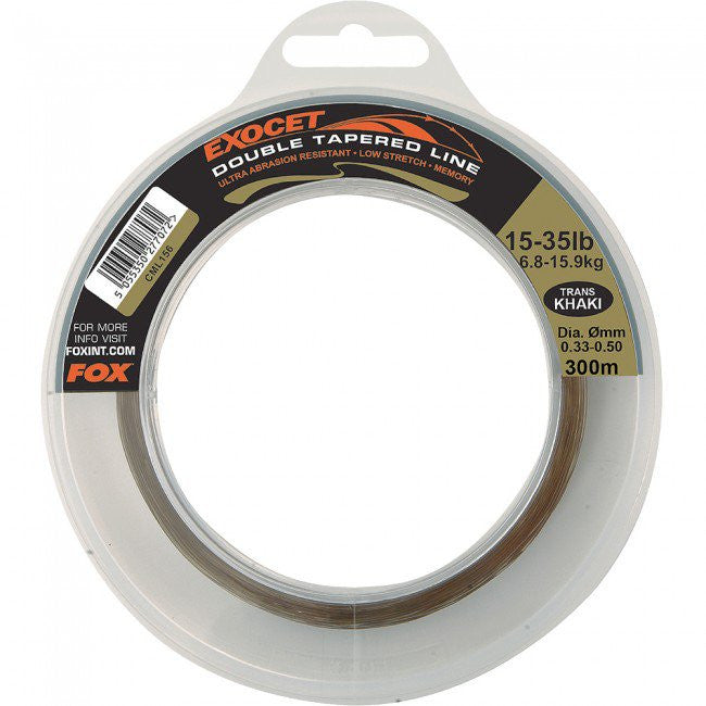 Fox Exocet Double Tapered Trans Khaki Line - Vale Royal Angling Centre